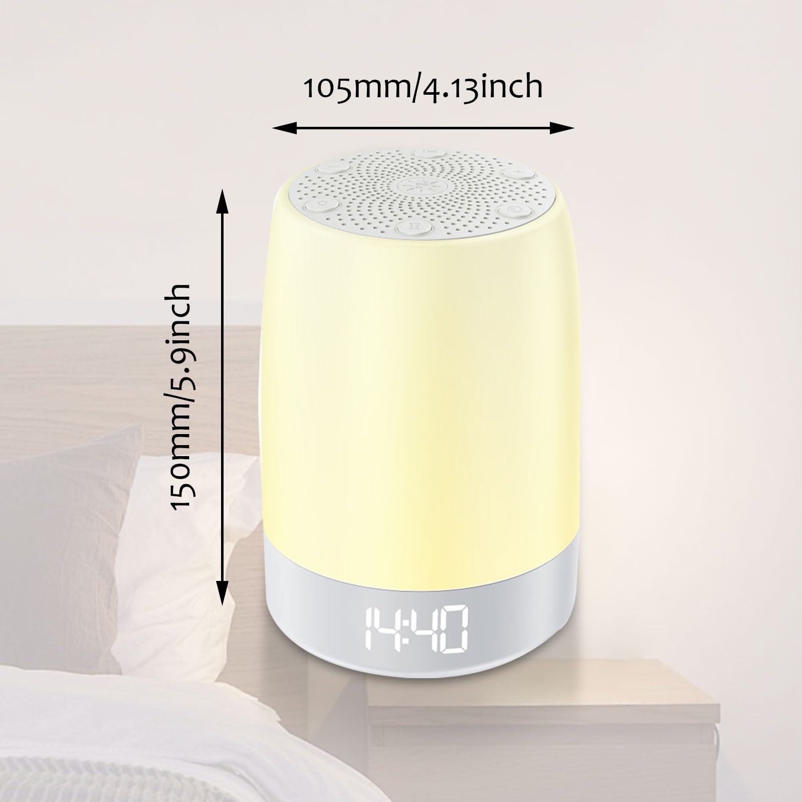 Qivine Soother temporizador para apagado automático según la rutina.