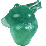 QLRSUXN corazón cristal fluorita, ideal para decoración y meditación diaria.