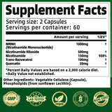 Qmiozzy NMNH con resveratrol y quercetina antioxidante.