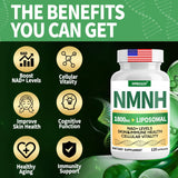 Qmiozzy NMNH tecnología liposomal para absorción mejorada.