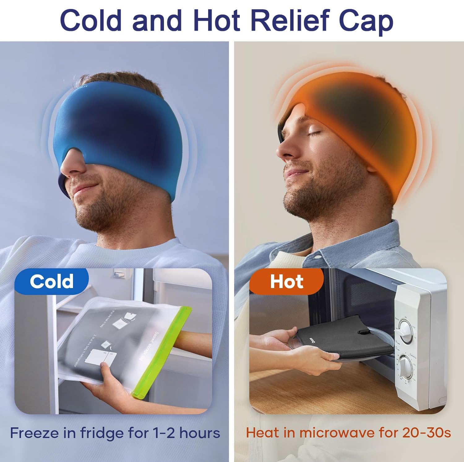 Gorra Qnoon ofrece calor suave en microondas para aliviar tensiones
