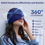 Gorra Qnoon con cobertura 360° para dolor de cabeza y ojos