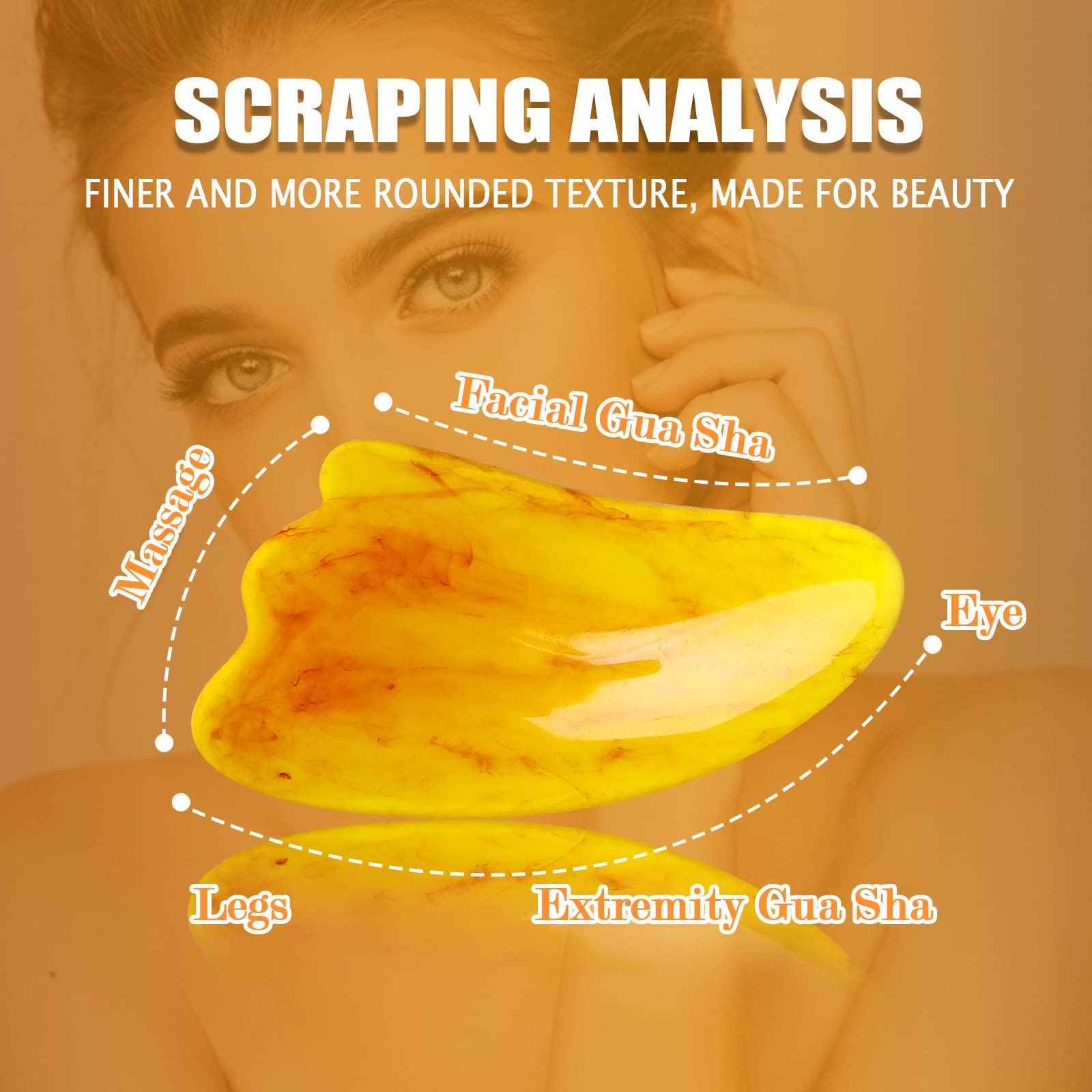 Qoyapow raspador facial, exfolia suave y estimula la piel