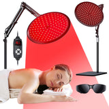 QRQ lámpara de terapia con luz roja 660nm y 850nm para cuerpo y rostro.