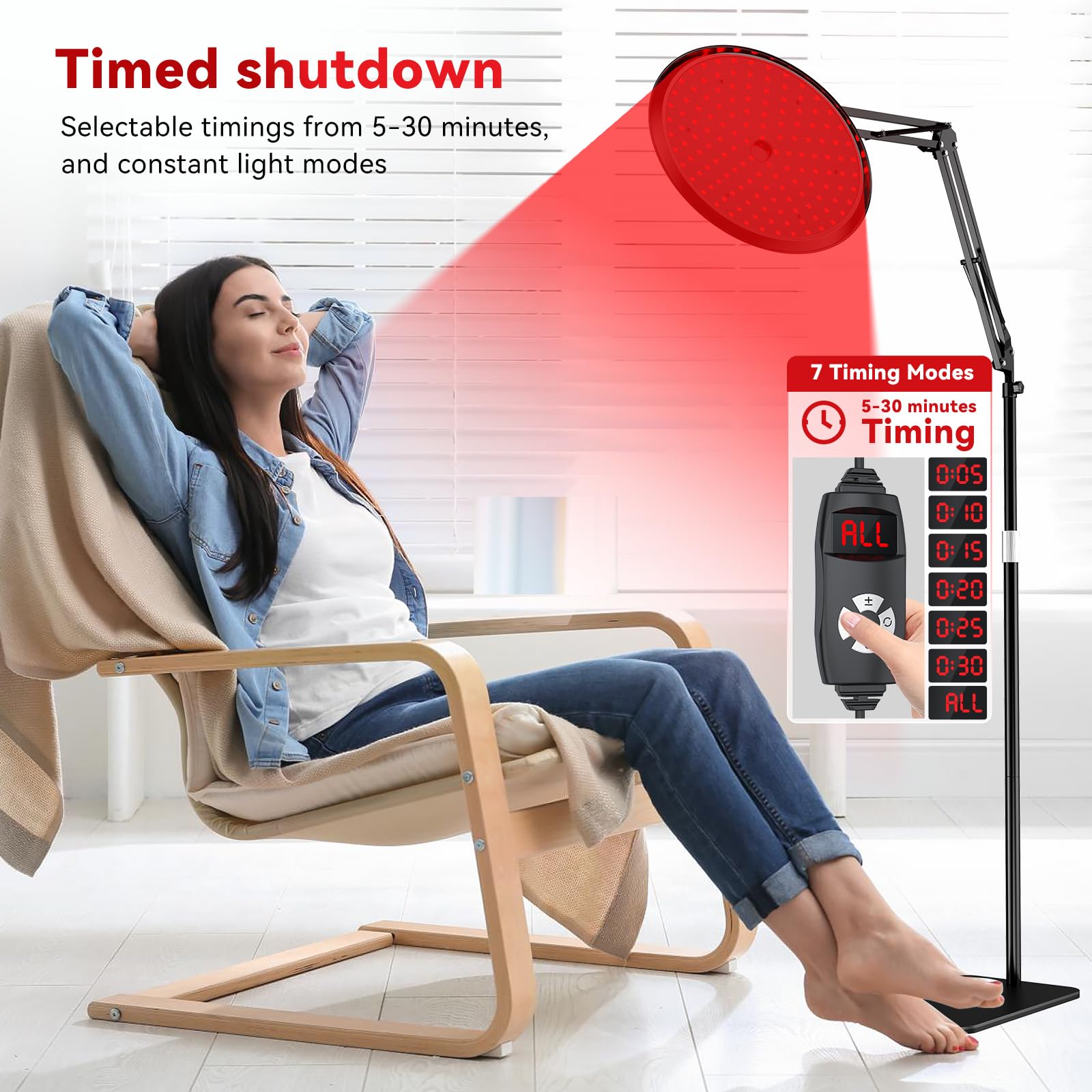 QRQ temporizadores de 5 a 30 minutos para control.