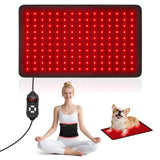 Qtyspdct almohadilla de terapia de luz roja y infrarroja para relajación