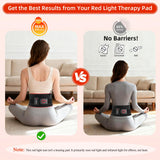Qtyspdct cinturon luz roja 660-850 en abdomen para confort diario.