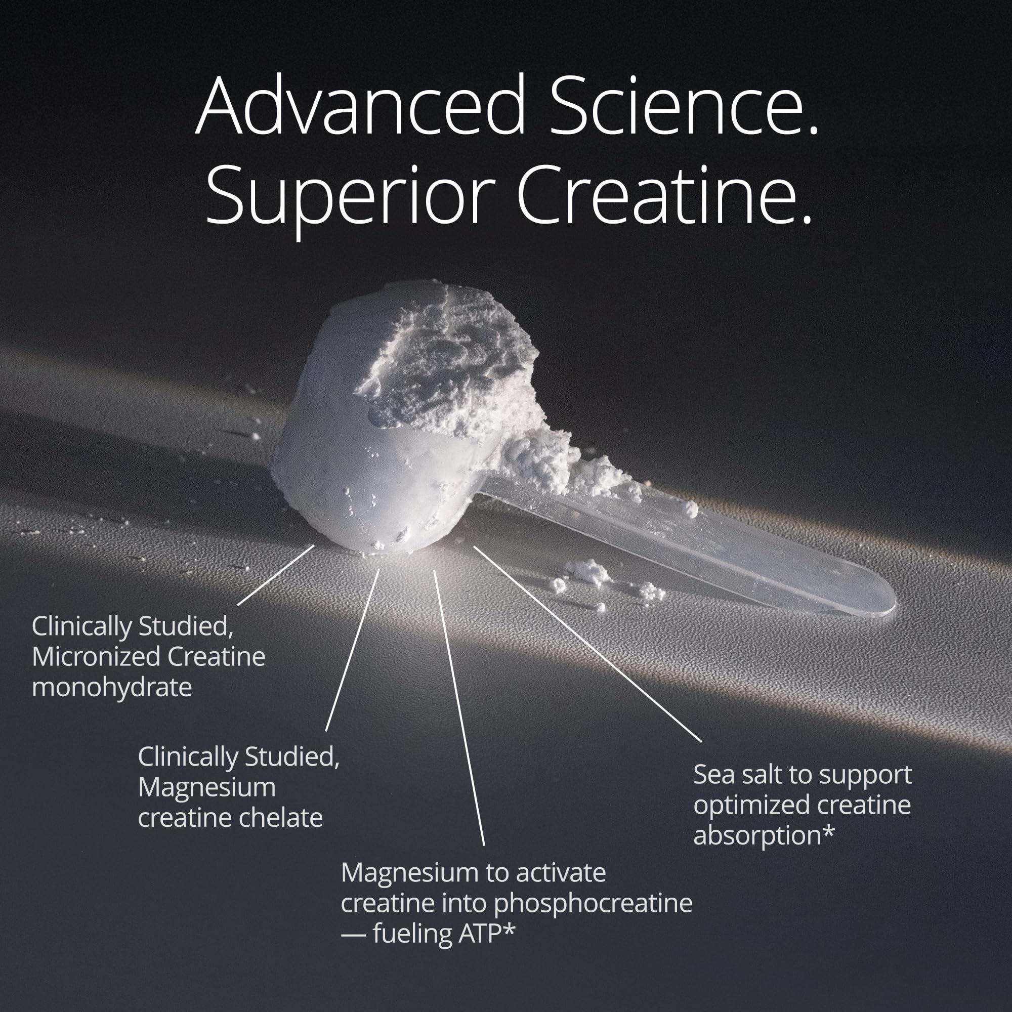 Qualia Creatine: magnesio y sal marina para absorción y energía