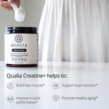 Qualia Creatine: disolución suave al mezclar con agua