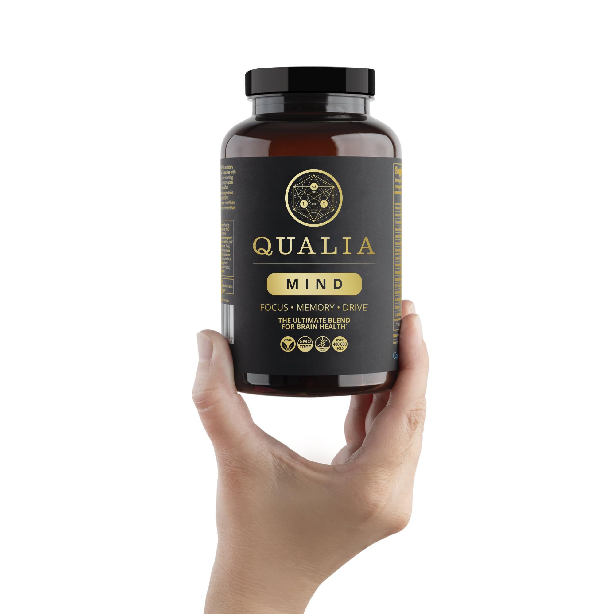 Qualia Mind de QUALIA LIFE SCIENCES, empaque ambiental, opción sostenible para consumo responsable.