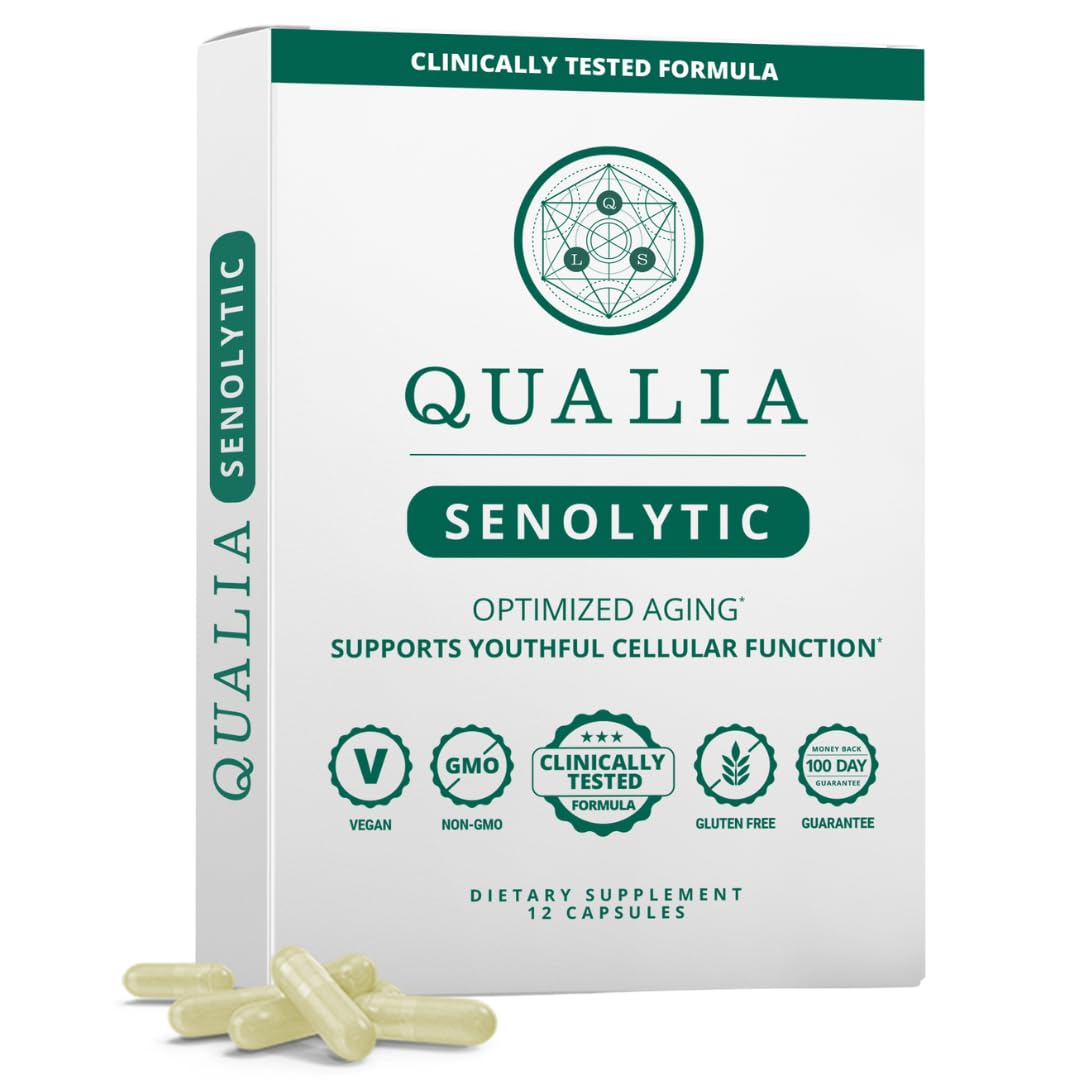 QUALIA LIFE SCIENCES Senolítico: cápsulas para uso diario, práctica y conveniente.