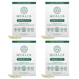 Qualia Senolítico, botella visible, ideal para apoyar una rutina diaria de bienestar.