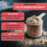 Batido post-entrenamiento con Qualify whey fresa