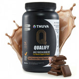 Proteína Qualify de suero chocolate fudge en tubo para recuperación tras entreno