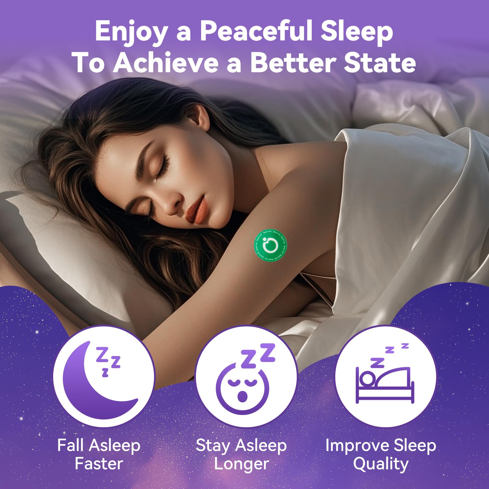 QualiLife Parches de Sueño: opción libre de fármacos para noches tranquilas al viajar.