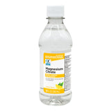 Quality Choice Citrato de magnesio solución oral limón, frasco frontal para alivio ocasional de estreñimiento.