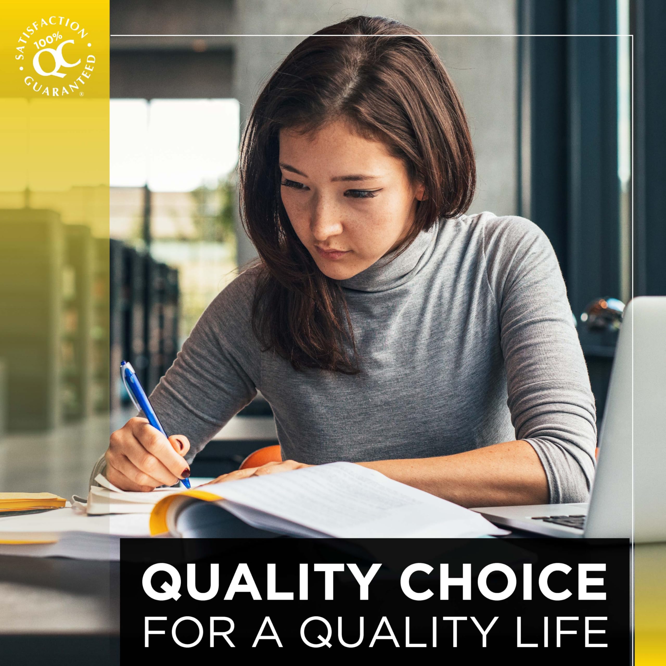 Quality Choice Stay Awake tableta cafeina, paquete compacto para llevar en bolso o escritorio