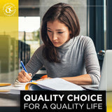 Quality Choice Stay Awake tableta cafeina, paquete compacto para llevar en bolso o escritorio