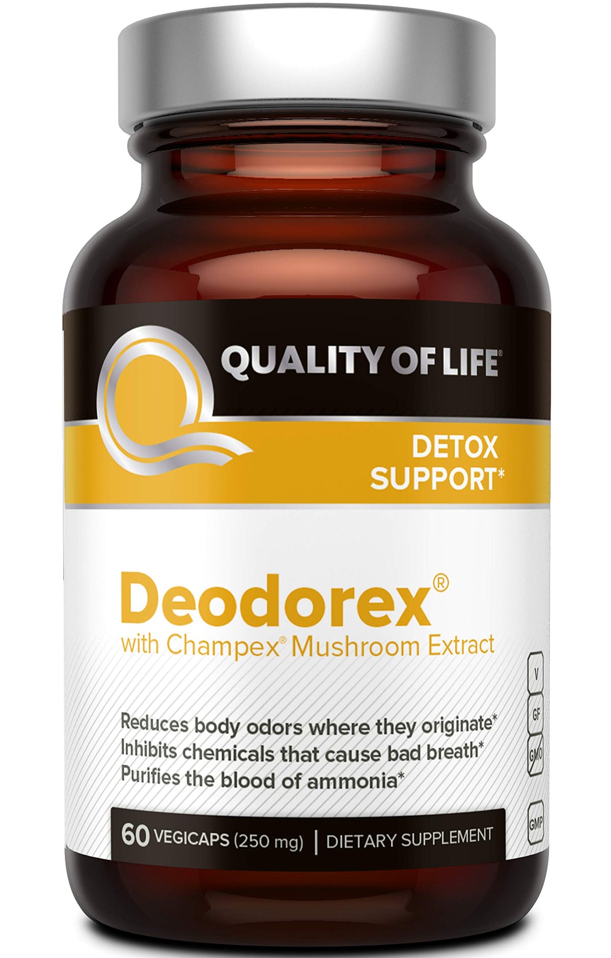 Deodorex en envase de cápsulas para detox diario.