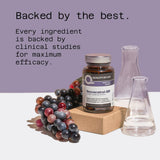Quality of Life Resveratrol SR, empaque compacto ideal para estilo de vida activo.