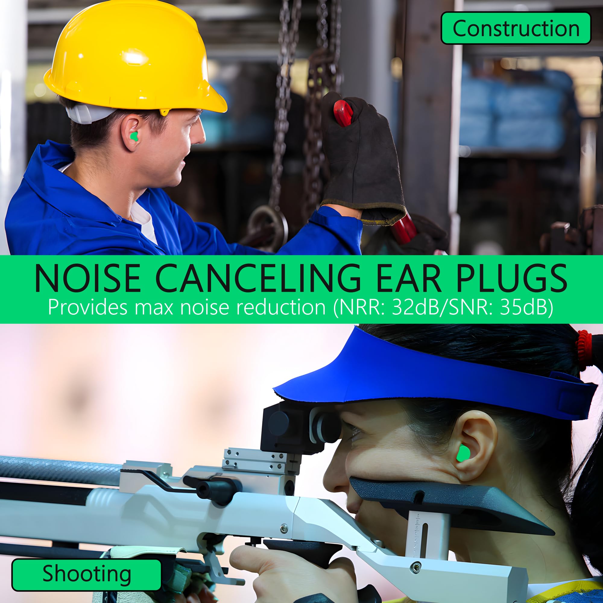 Quality Plugs by Rips tapones de espuma fáciles de colocar para dormir y estudiar