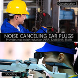Quality Plugs by Rips: cancelación de ruido de 32 dB, ideal para trabajos ruidosos.