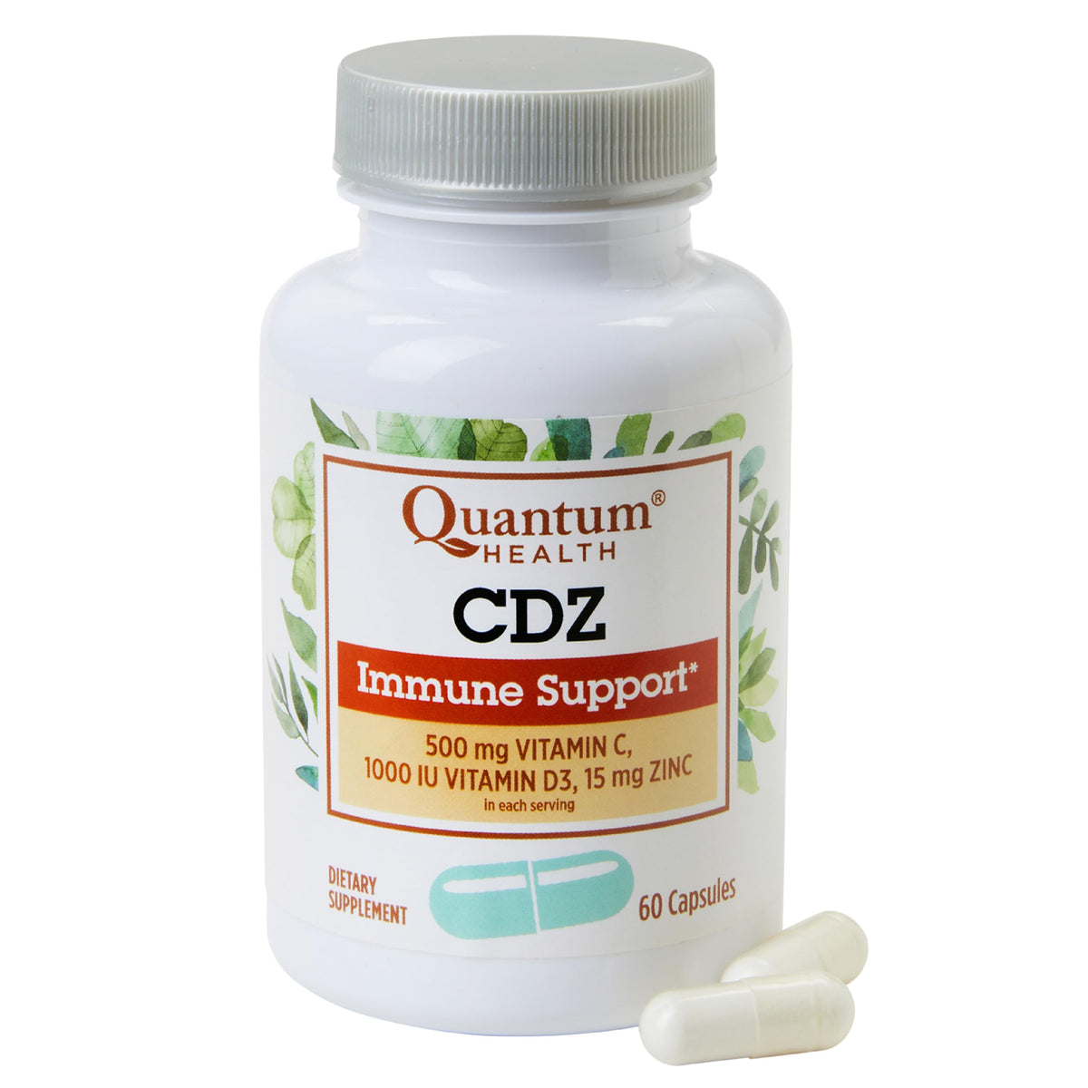 Quantum cápsulas CDZ envase para apoyo inmunidad diario