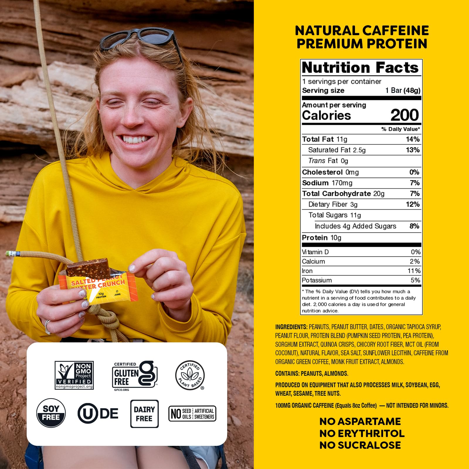 Quantum Energy Squares barra 10 g proteína snack nutritivo para entrenamientos