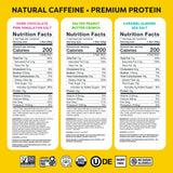 Quantum Energy Squares crujiente de mantequilla de cacahuate salada, snack proteico para la tarde
