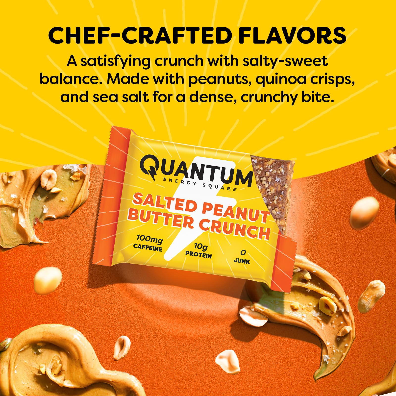 Quantum Energy Squares etiqueta sin gluten ideal para dietas sensibles
