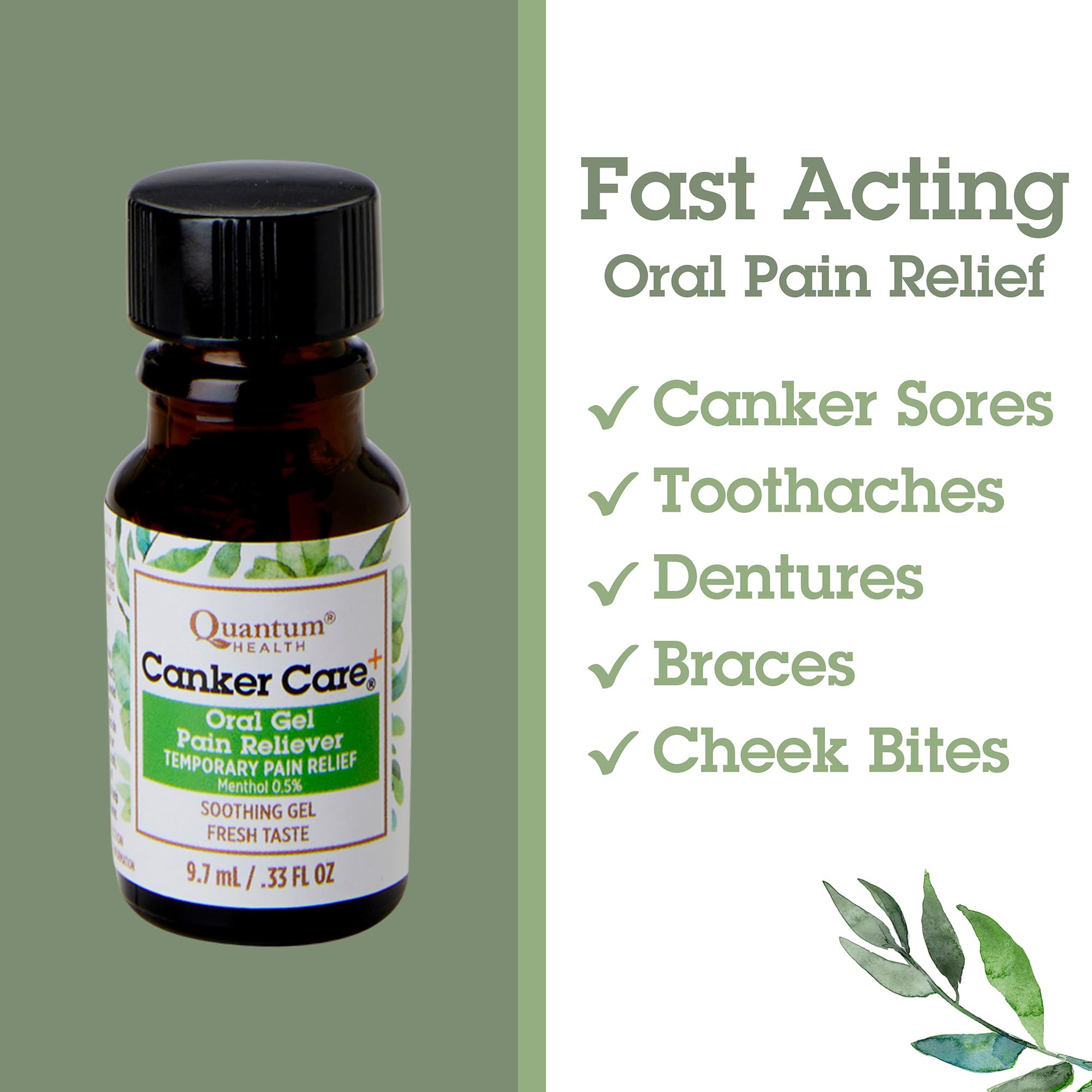 Quantum Health Canker Care+ aplicador suave para uso preciso