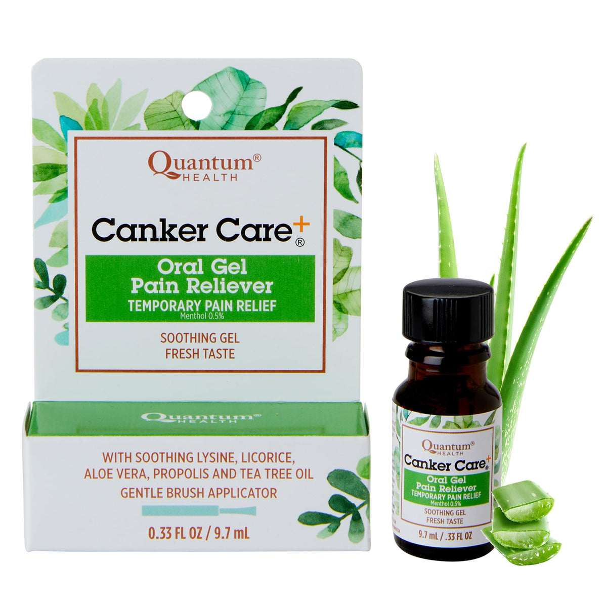 Quantum Health Canker Care+ gel para aplicación suave en encías y lengua, alivio inmediato