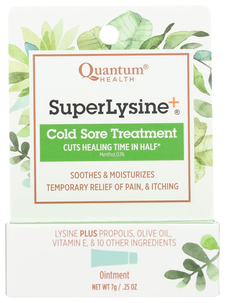Quantum Health Lisina+ Crema, tubo compacto de 7 g para cuidado localizado de la piel.