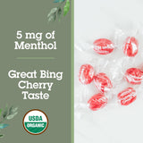 Quantum Health Drops sabor cereza Bing con jugo real en la pastilla