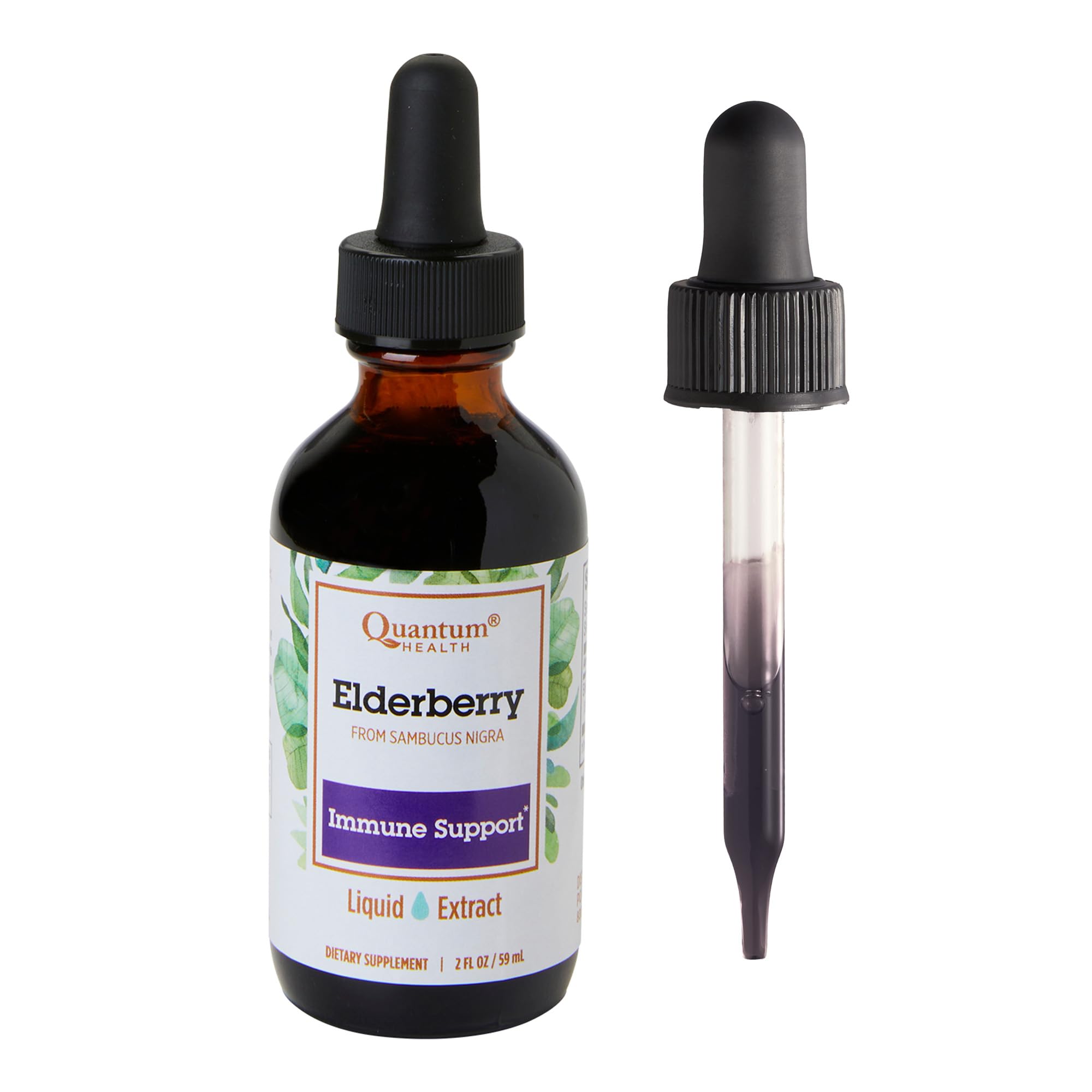 Quantum Health saúco negro - botella de extracto líquido para uso diario