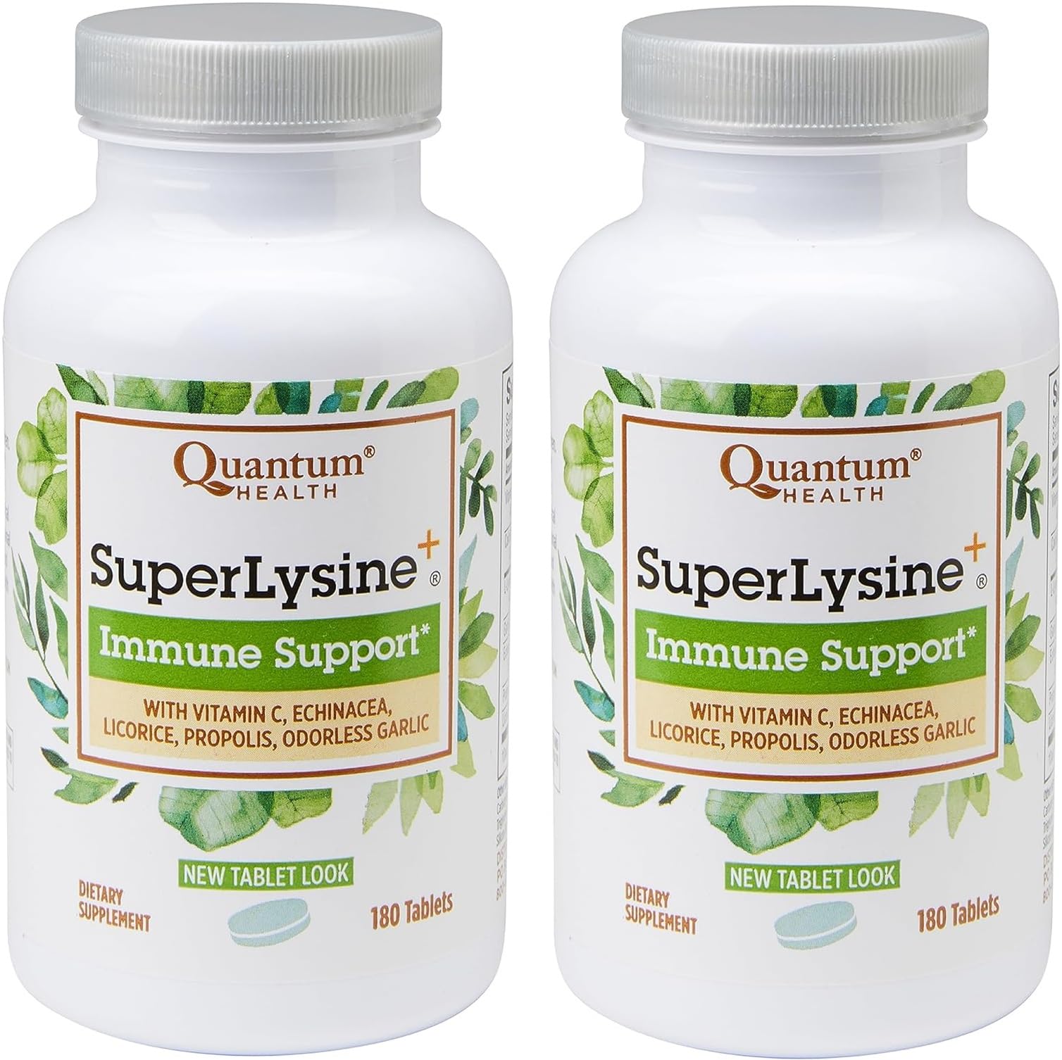 Quantum Health SuperLysine+ tabletas: apoyo inmunológico diario y salud de los labios