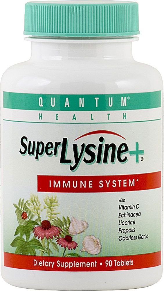 Quantum Lisina Mas: botella frontal que apoya el sistema inmune.
