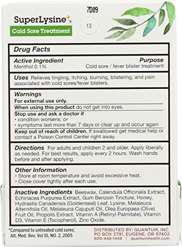 Quantum Lisina: ingredientes naturales para cuidado de la piel.
