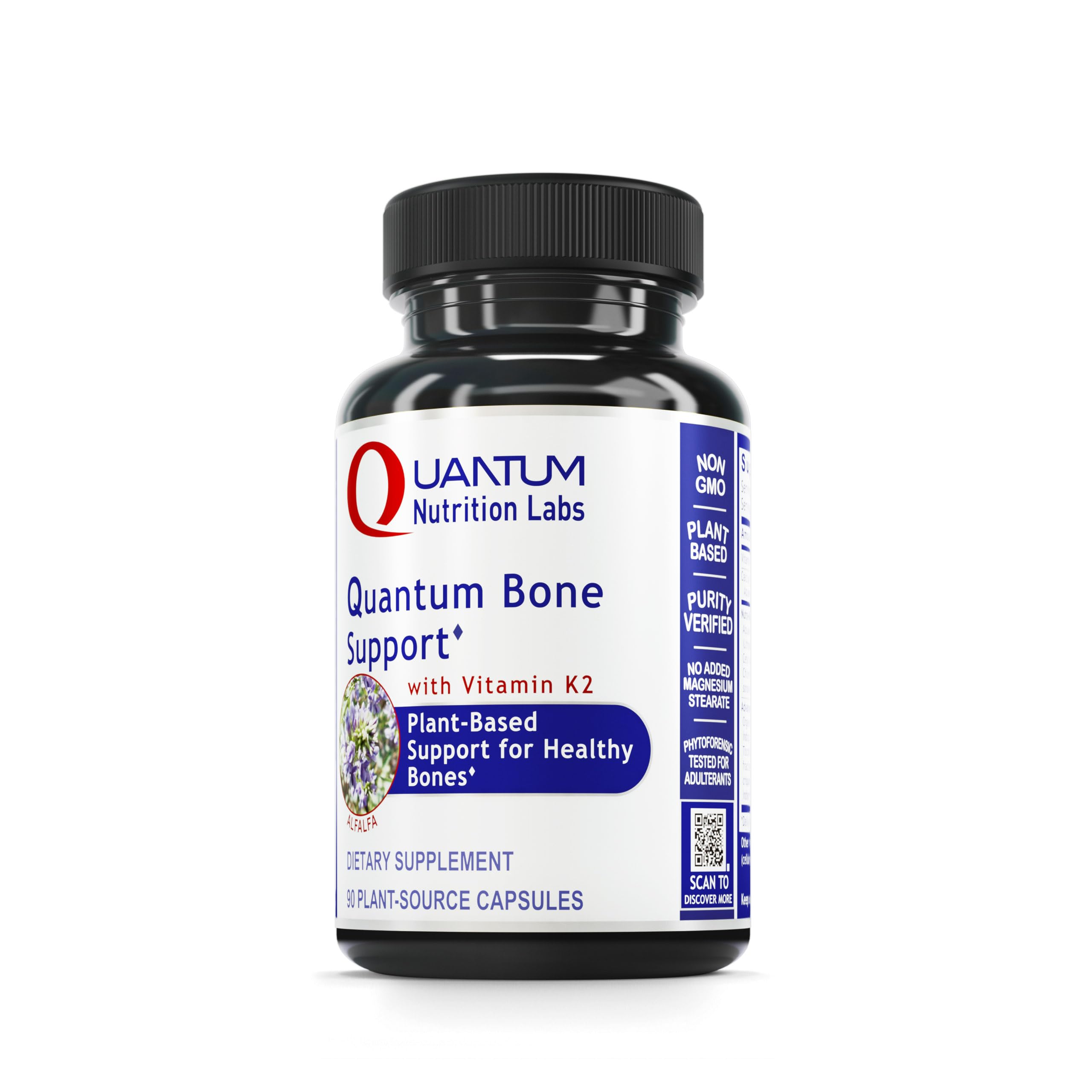 Quantum Nutrition Bone Health muestra una botella para apoyo óseo diario