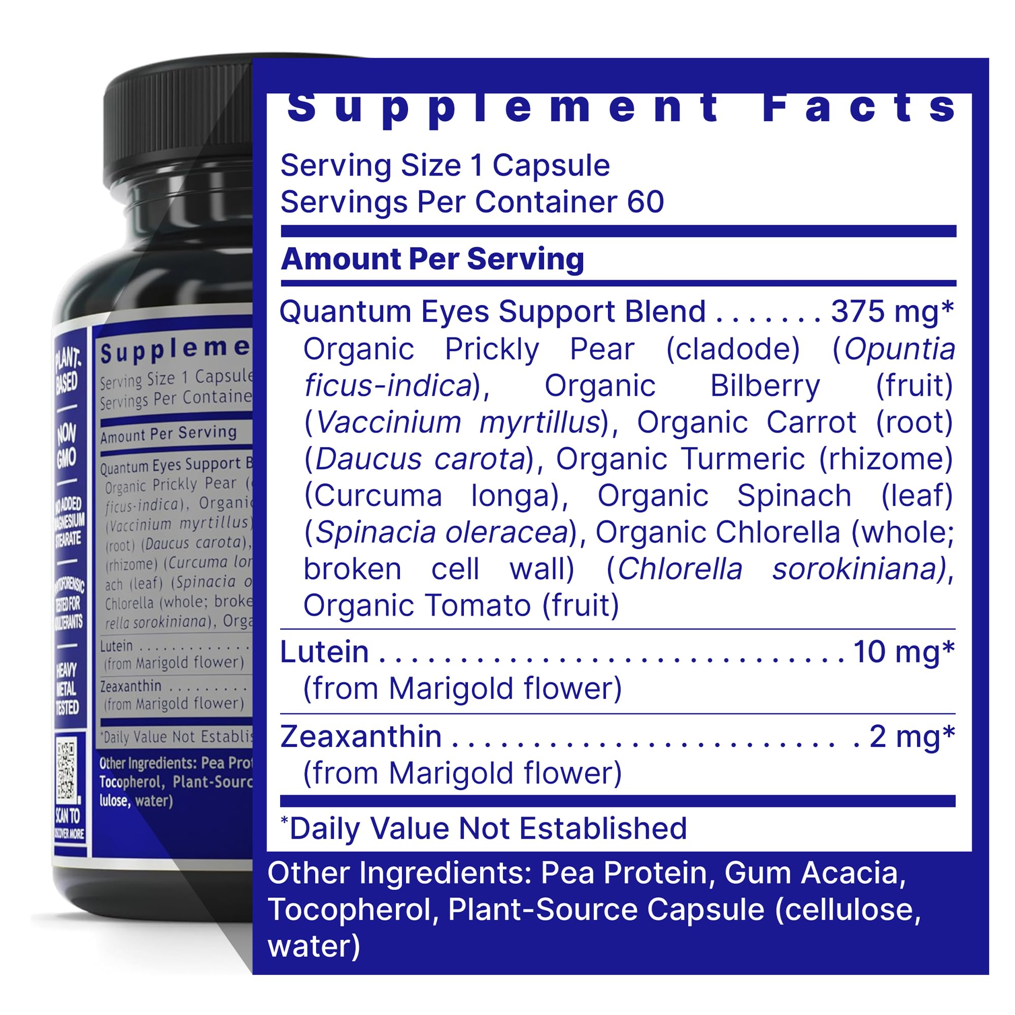Quantum Nutrition Luteina-Zeaxantina-Vegetal: apoyo a la salud macular