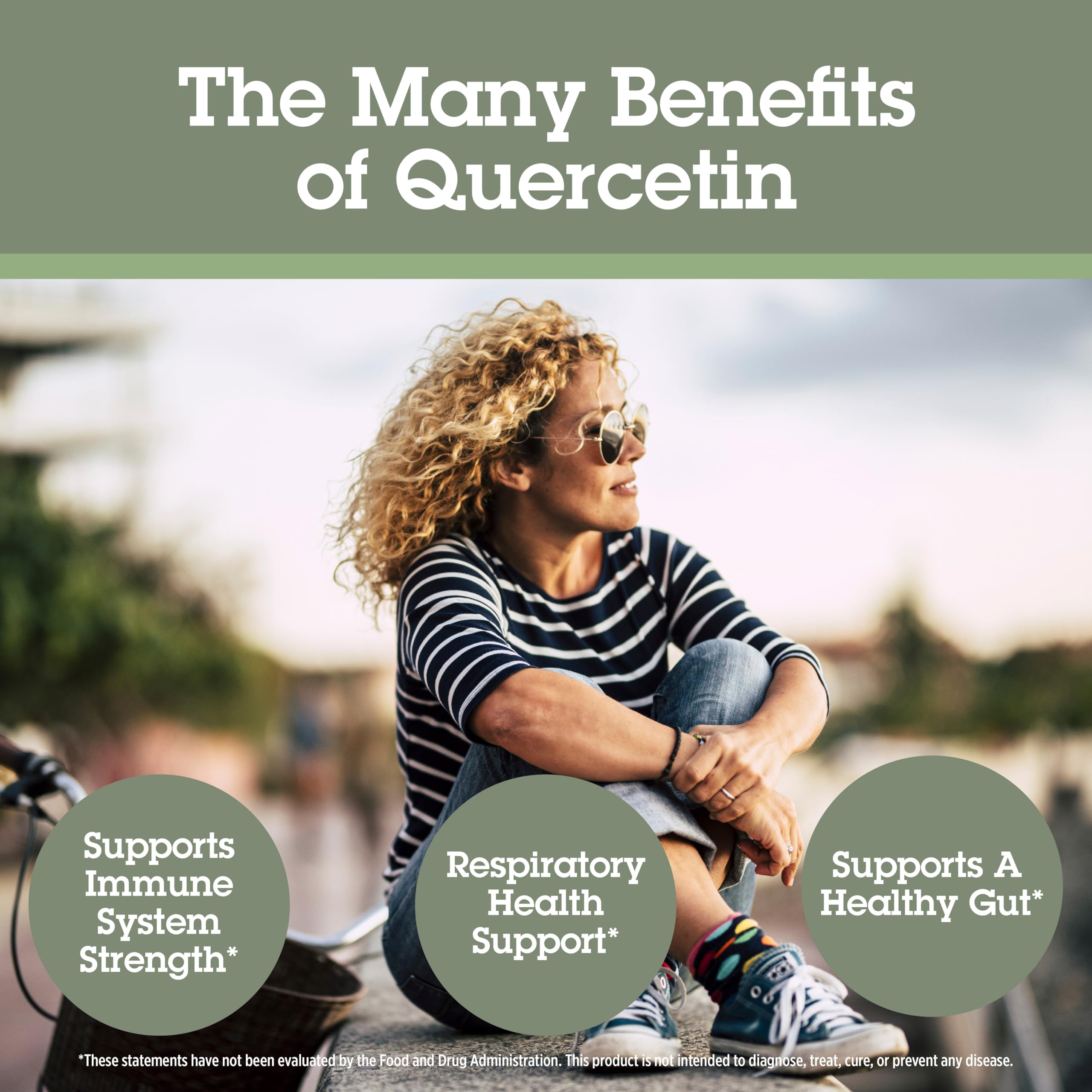 Quantum Quercetin+ 750mg: frasco en mesa para rutina de cuidado