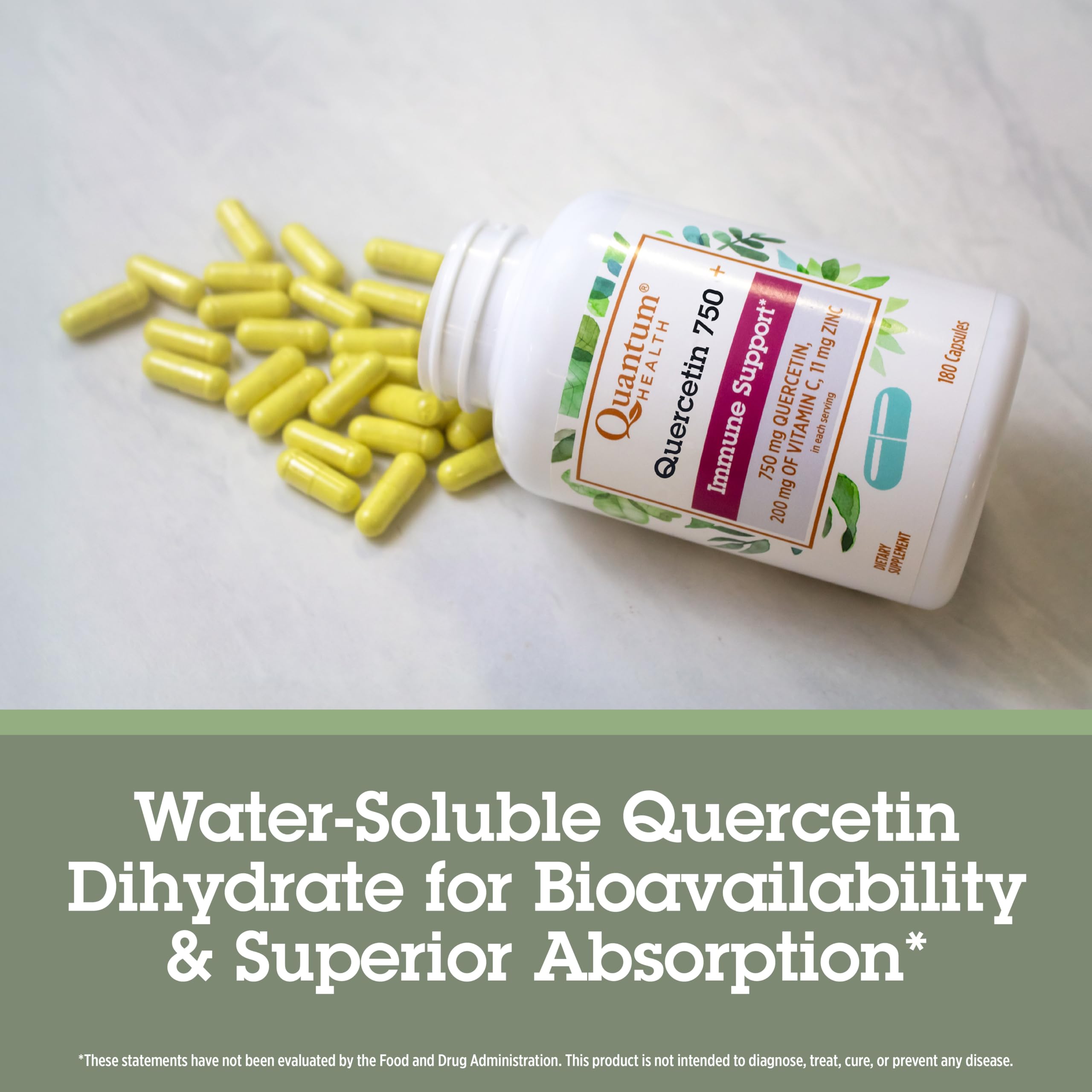 Quantum Quercetin+ 750mg: envase compacto para uso diario