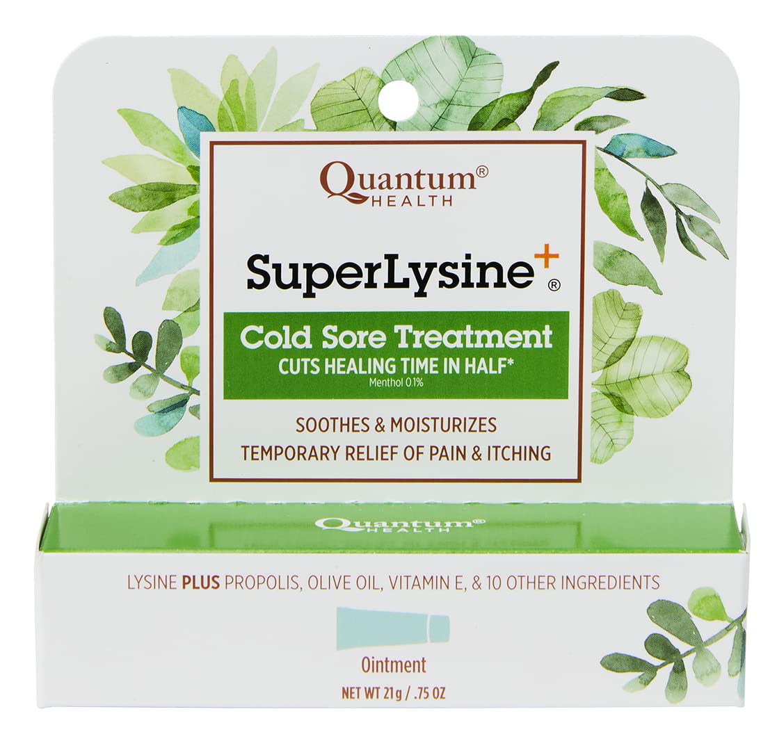 Quantum SuperLysine+ ungüento para herpes labial ofrece alivio rápido del dolor y el ardor