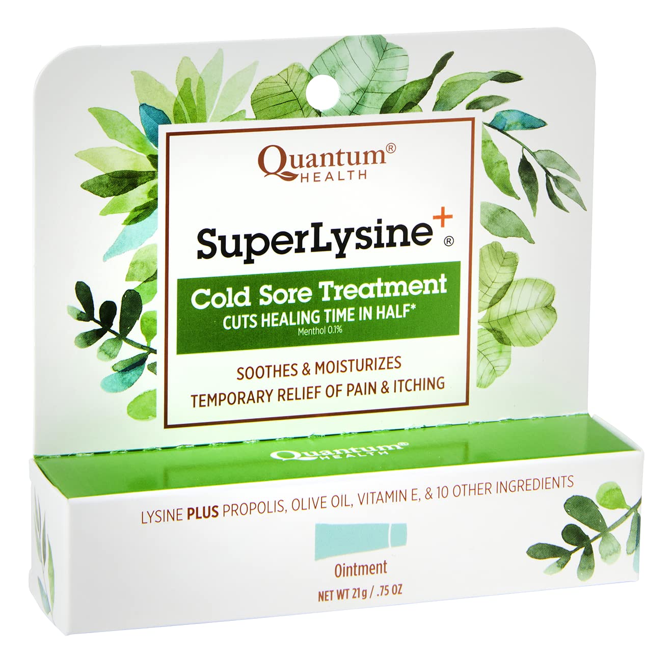 Quantum SuperLysine+ aplicación calma la piel y reduce el ardor al instante