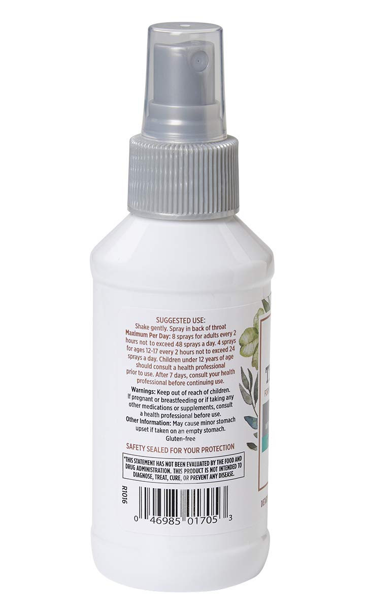 TheraZinc de Quantum, aerosol bucal para garganta con sabor refrescante.