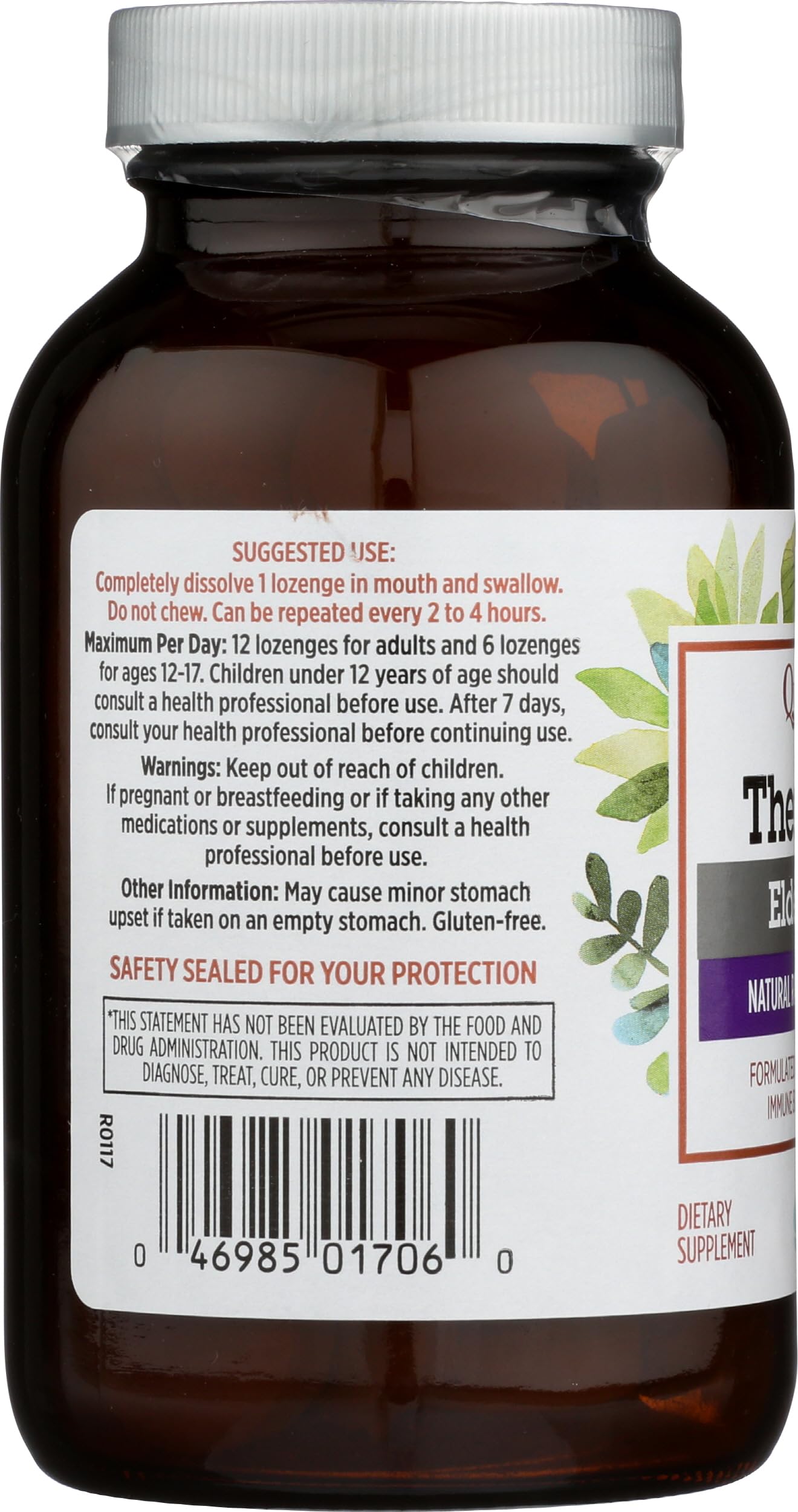 Sambucus nigra en TheraZinc, antioxidantes naturales