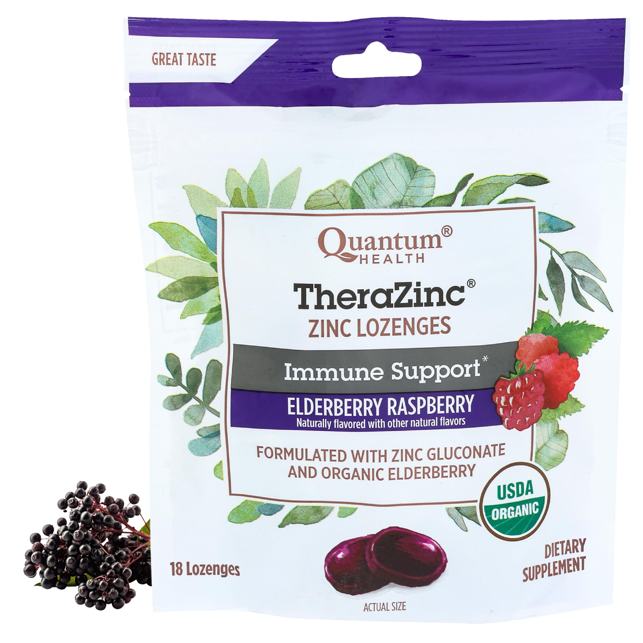 Quantum TheraZinc: paquete-frambuesa-miel para uso diario sin regusto