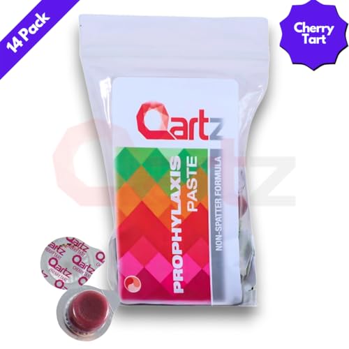 Qartz cereza polvo dental brillo y sonrisa más clara con el cepillo