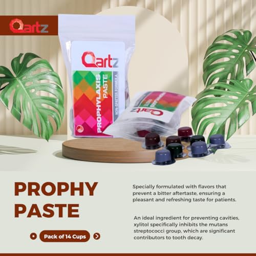 Qartz pulimento dental menta, uso profesional para adultos en casa.