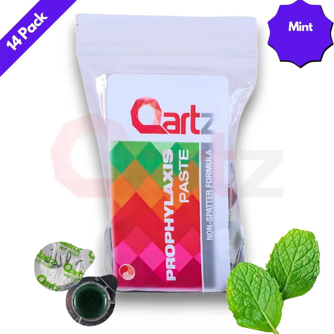 Qartz pulimento dental menta, aroma refrescante mejora la experiencia de cepillado.